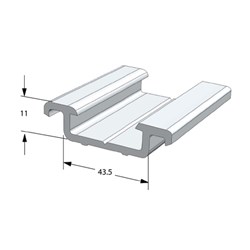 Aluminium Extrusion - Suitable for Rubber Buffer 4282401