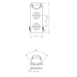 CATCH PLATE ZINC PLATED STEEL