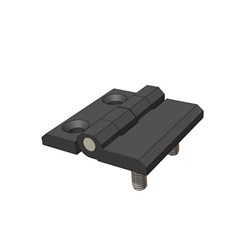 Polyamide Hinge - 50 x 50mm - Counter Sunk Holes + Concealed Fixing