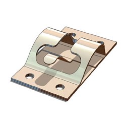 Door Hold Back Catch Plate - 44 x 76mm - Zinc Plated