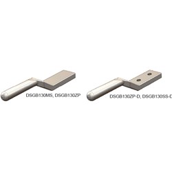 Drop Side Gudgeon Hinge - 26 x 130mm - Bushed - Bolt On - Zinc Plated
