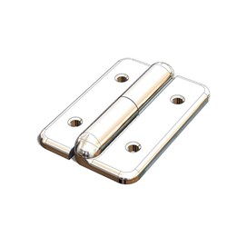 Lift Off Flush Pin Hinge - 75mm - Left Hand - Chrome