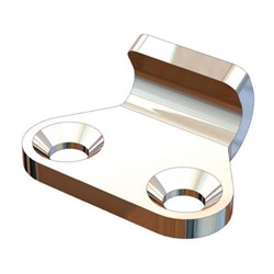 Over Centre Fastener Hook Plate - 23 x 12 x 30mm  - Suits OF72LSS - 316 Stainless Steel