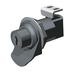 Push Button Latch - 38mm - Locking - Black