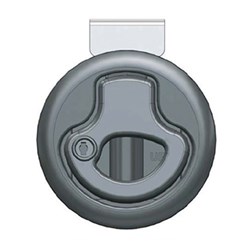 Flush Pull Latch - Locking - Black