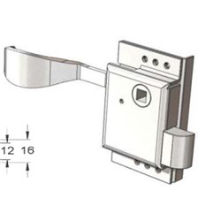 Internal Plant On Slam Latch - Non-Locking - Inc Handle - Left Hand