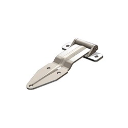 Truck Door Hinge 215mm x 130mmH Zinc Plated Small Offset For Seal