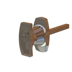 T Handle - Front Fixing Anticlockwise - 25mm x 60mm 