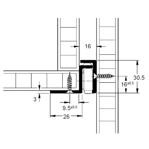 Undermount Non-Lockable Medium Duty Drawer Slides - 900mm - 125kg