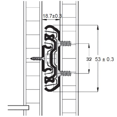 Lockable Medium Duty Drawer Slides - 800mm - 125kg