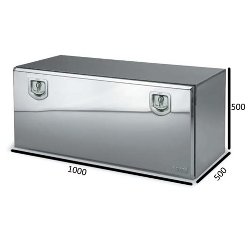 Bawer Toolbox - Stainless Steel - 1000L x 500H x 500D