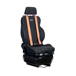 3700F.19C4 - 24V Air Suspension Heavy-Duty Drivers Seat - 4-Way FrameCo Headrest