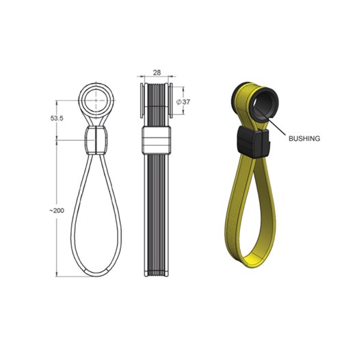 Safety Yellow Bus Support Handle