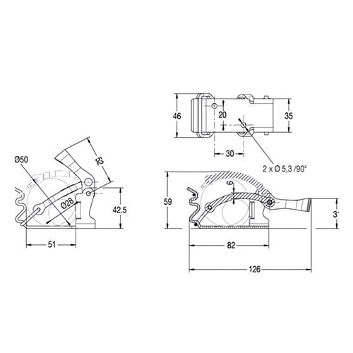 OVER CENTRE RUBBER STOWAGE CLA