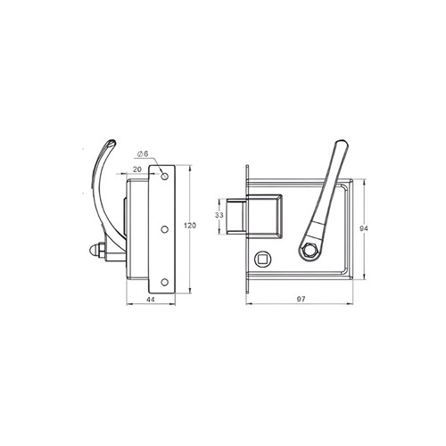 Lock Right Hand ( Old P/N 600- 0102)