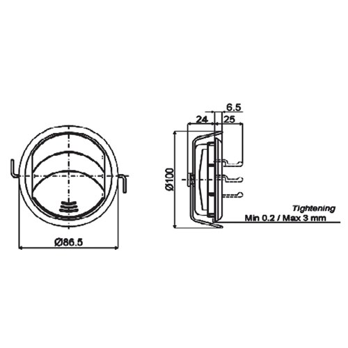AIR DIFFUSER - P29 - 3 FIN ADJ