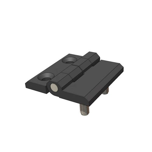 Polyamide Hinge - 50 x 50mm - Counter Sunk Holes + Concealed Fixing