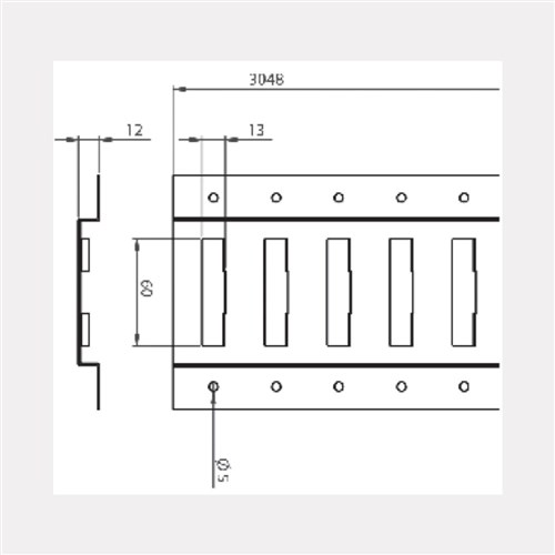 CARGO TRACK - E TYPE - 3048MM