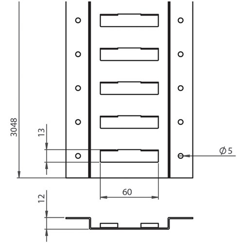 CARGO TRACK - E TYPE - 3048MM