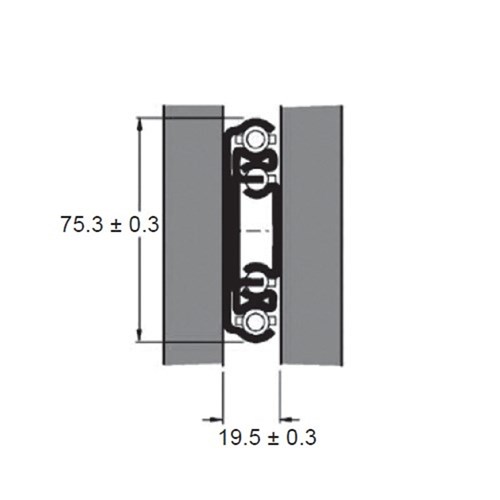 Non-Lockable Heavy Duty Drawer Slides - 400mm - 227kg
