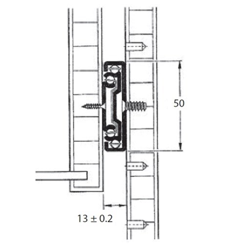 Lockable Light Duty Drawer Slides - 400mm - 45kg