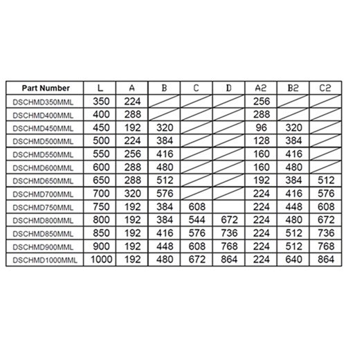 Lockable Medium Duty Drawer Slides - 650mm - 125kg