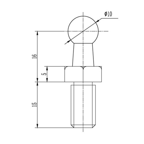 10MM BALL END FITTING ONLY