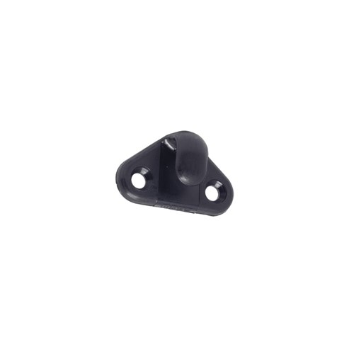 Rope Hook Black Plastic