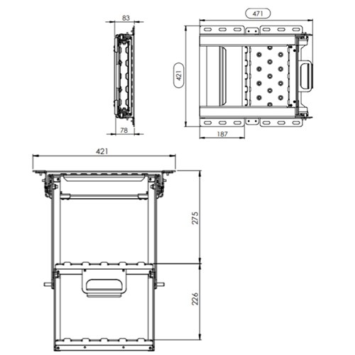 2 Step Folding Pullout Ladder with Platform - Safety Yellow