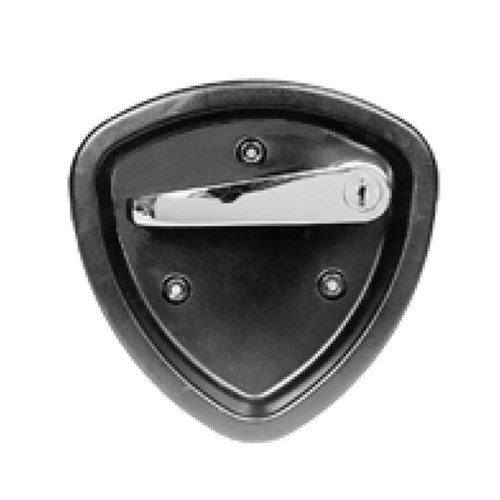 Lever L Handle & Pan - Easy-Fix - Black & Chrome