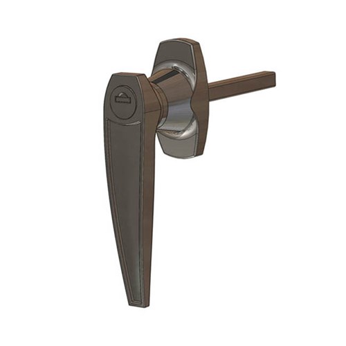 L Handle - Rear Fixing - Clockwise - 125 x 24mm