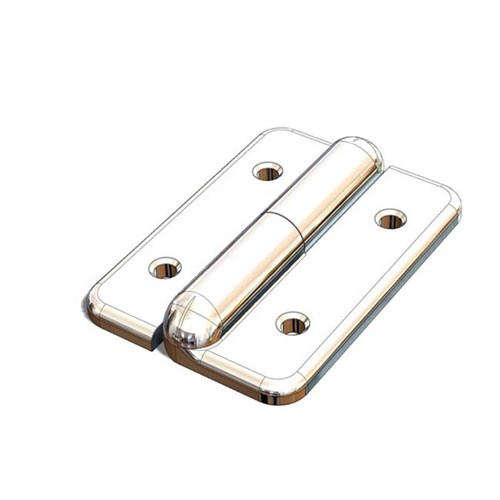 Lift Off Flush Pin Hinge - 75mm - Left Hand - Chrome