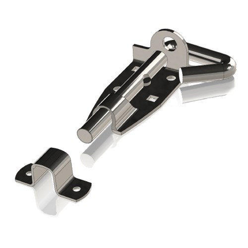 Padbolt 100mm ZP W/Keeper