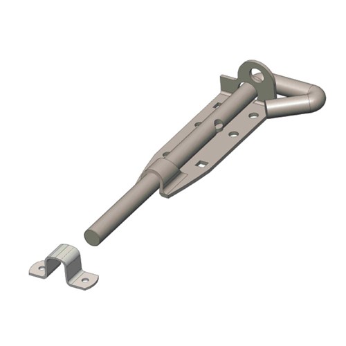 Padbolt 150mm ZP W/ Keeper
