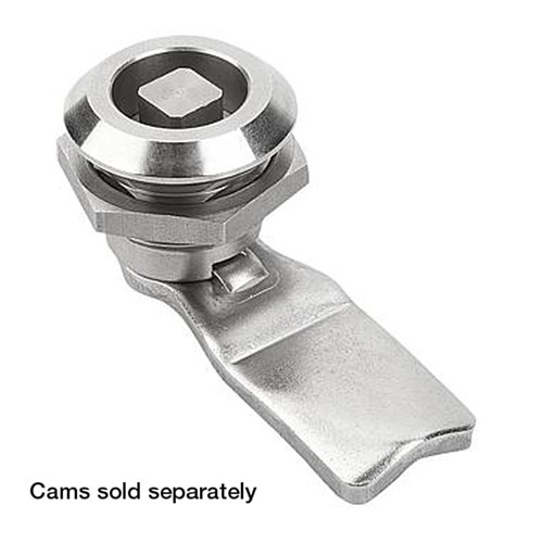 Quarter Turn Latch - 18mm - 8mm Square Driver - Stainless Steel