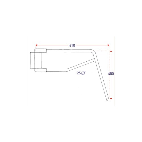Mirror Arm Long Knockback Non electric