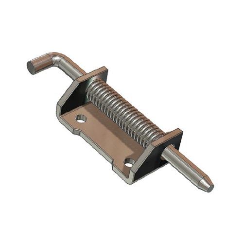 Quick Release Spring Bolt Fastener – 21 x 82mm – Left Hand - Zinc Plated