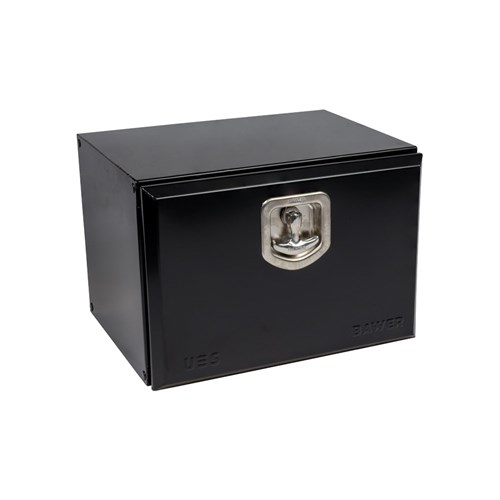 Bawer - Black Powder Coated Toolbox - 500L x 350H x 400D