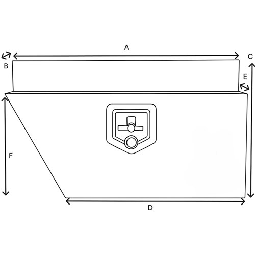 UES Under Carry Toolbox - Left-Hand - Black Powder Coated -  