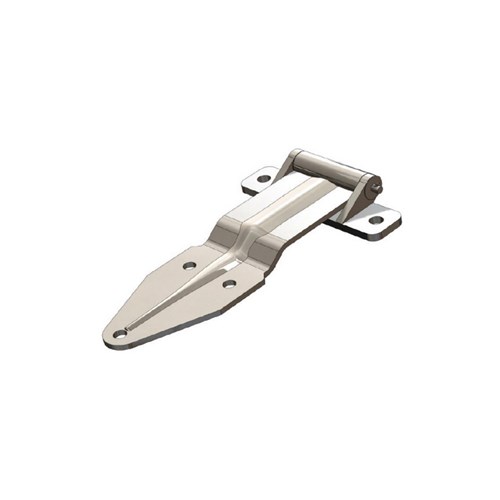 Truck Door Hinge 215mm x 130mmH Zinc Plated Small Offset For Seal