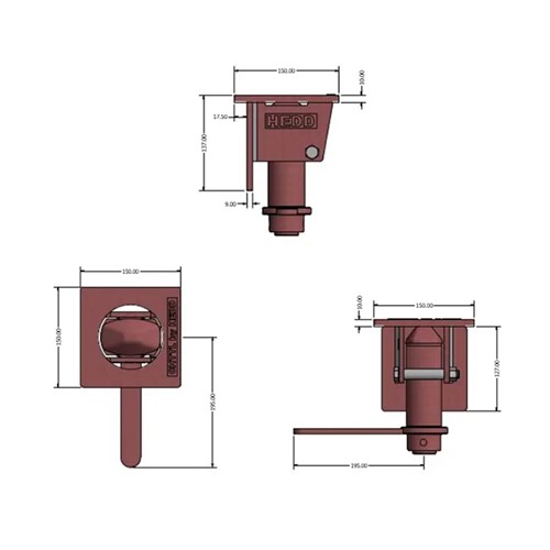 Trailer Twist Lock Standard Handle
