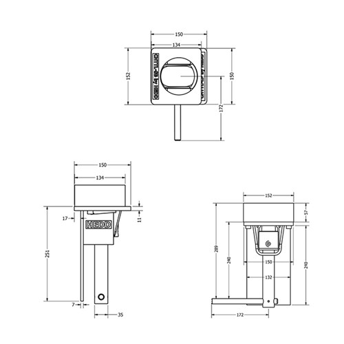 Trailer Twist Lock Extended Pin