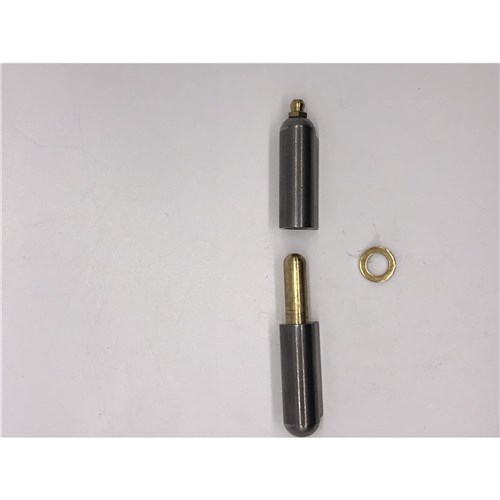 Weld On Hinge - 16 x 100mm - Grease Nipple - Steel - Brass Pin