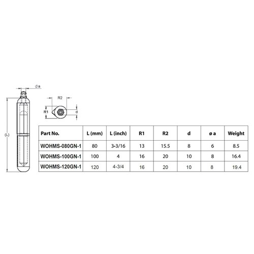 Weld On Hinge - 16 x 100mm - Grease Nipple - Steel - Brass Pin