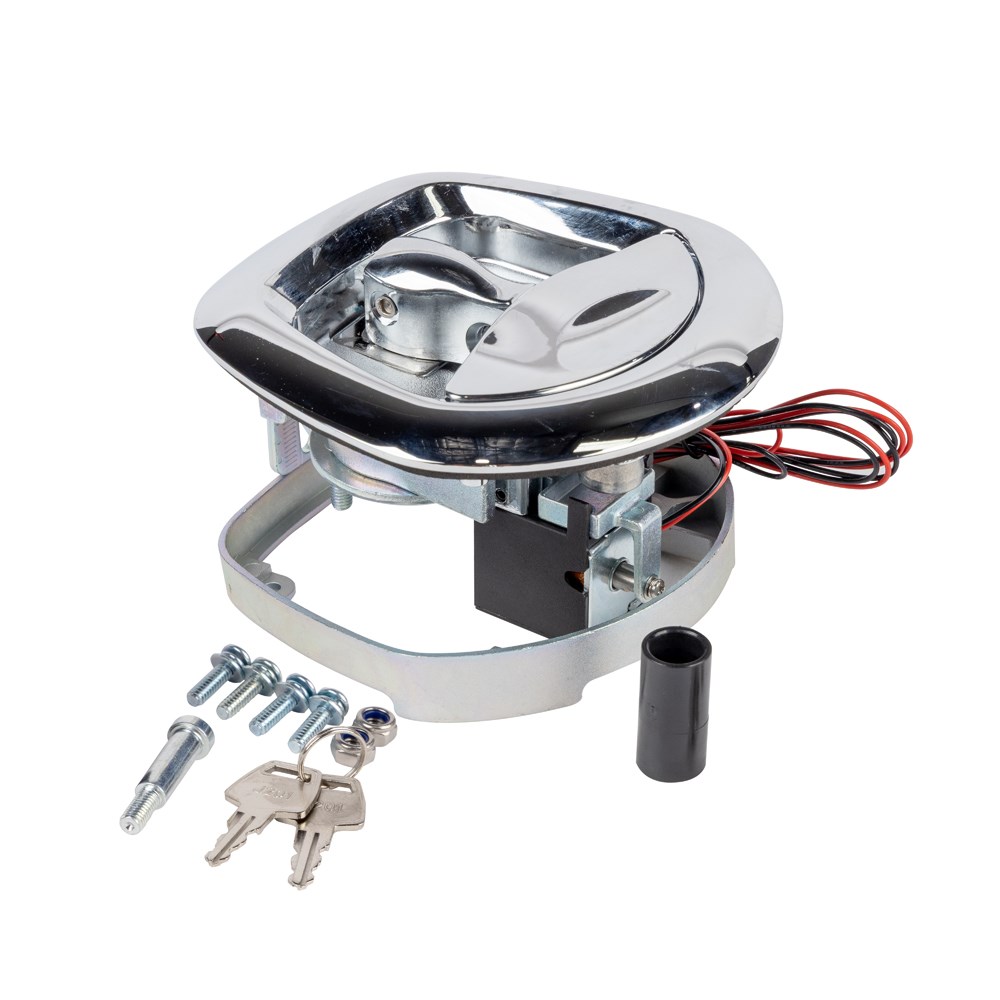 Best Electronic Whale Tail Drop T Lock - Chrome | UES Hardware - UES ...