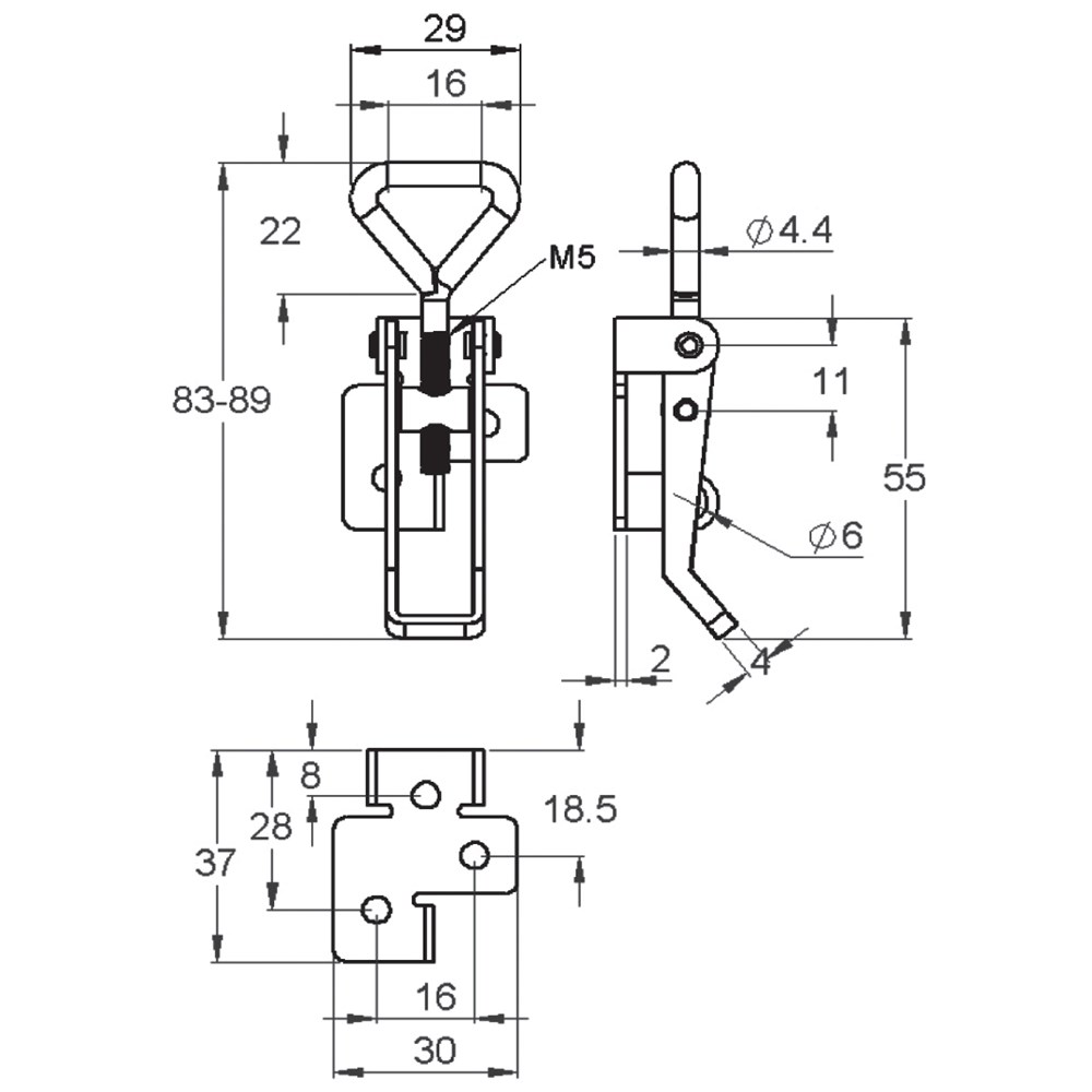 Best Overcentre Fastener 71 Series Padlockable Stainless Steel | UES ...